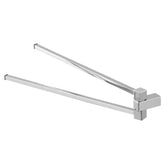 PORTA SALVIETTE DA PARETE A SNODO IN ACCIAIO CROMATO MODELLO UNICA